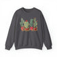 Cactus Christmas Lights Plant Lover Christmas Unisex Sweatshirt