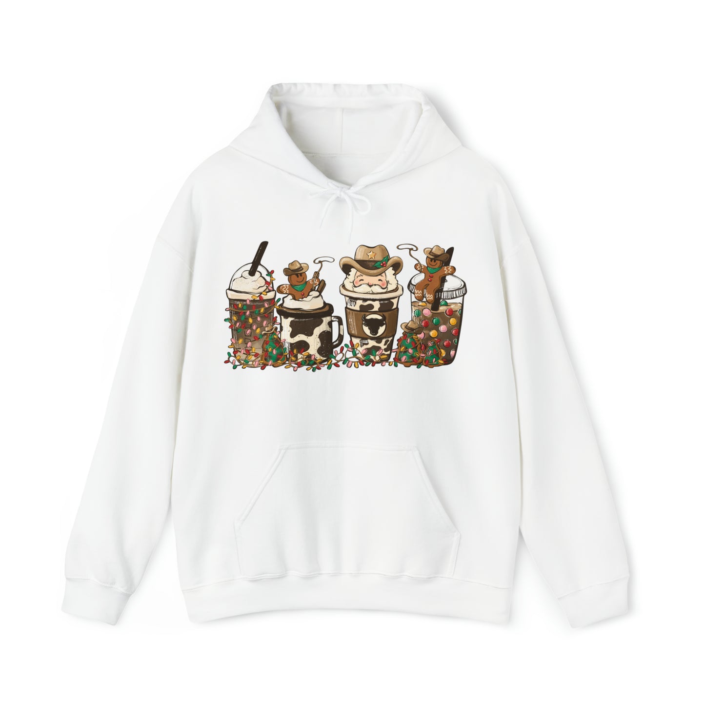 Howdy Santa Rodeo Gingerbread Western Christmas Unisex Sweatshirt Hooded Sweatshirt