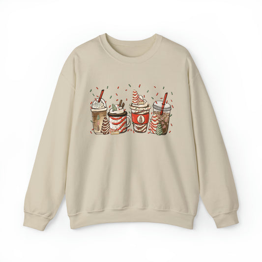 Christmas Tree Coffee Latte Unisex Sweatshirt