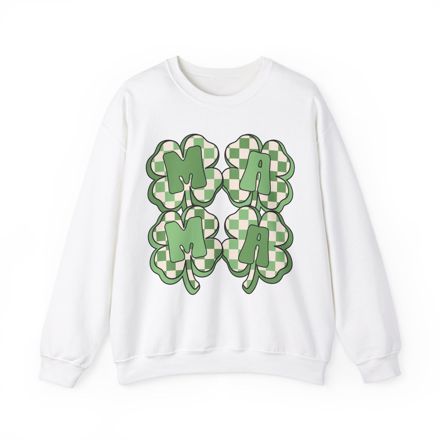 Mama Four Leaf Clover St. Patrick's Day Unisex Crewneck Sweatshirt