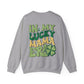 In My Lucky Mama Era Shamrock  St. Patrick's Day Unisex Crewneck Sweatshirt