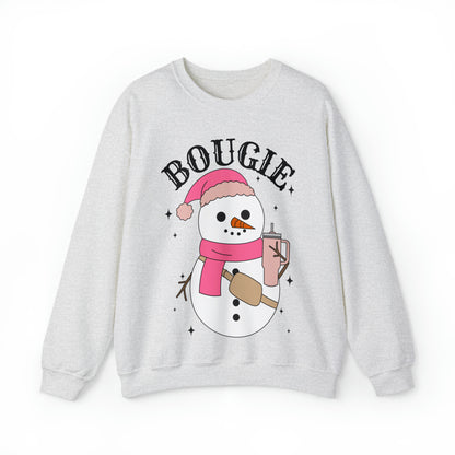 Bougie Snowman Winter Unisex Sweatshirt