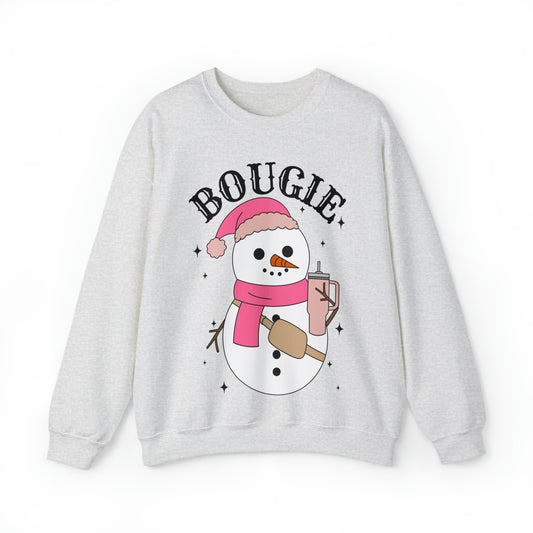 Bougie Snowman Winter Unisex Sweatshirt