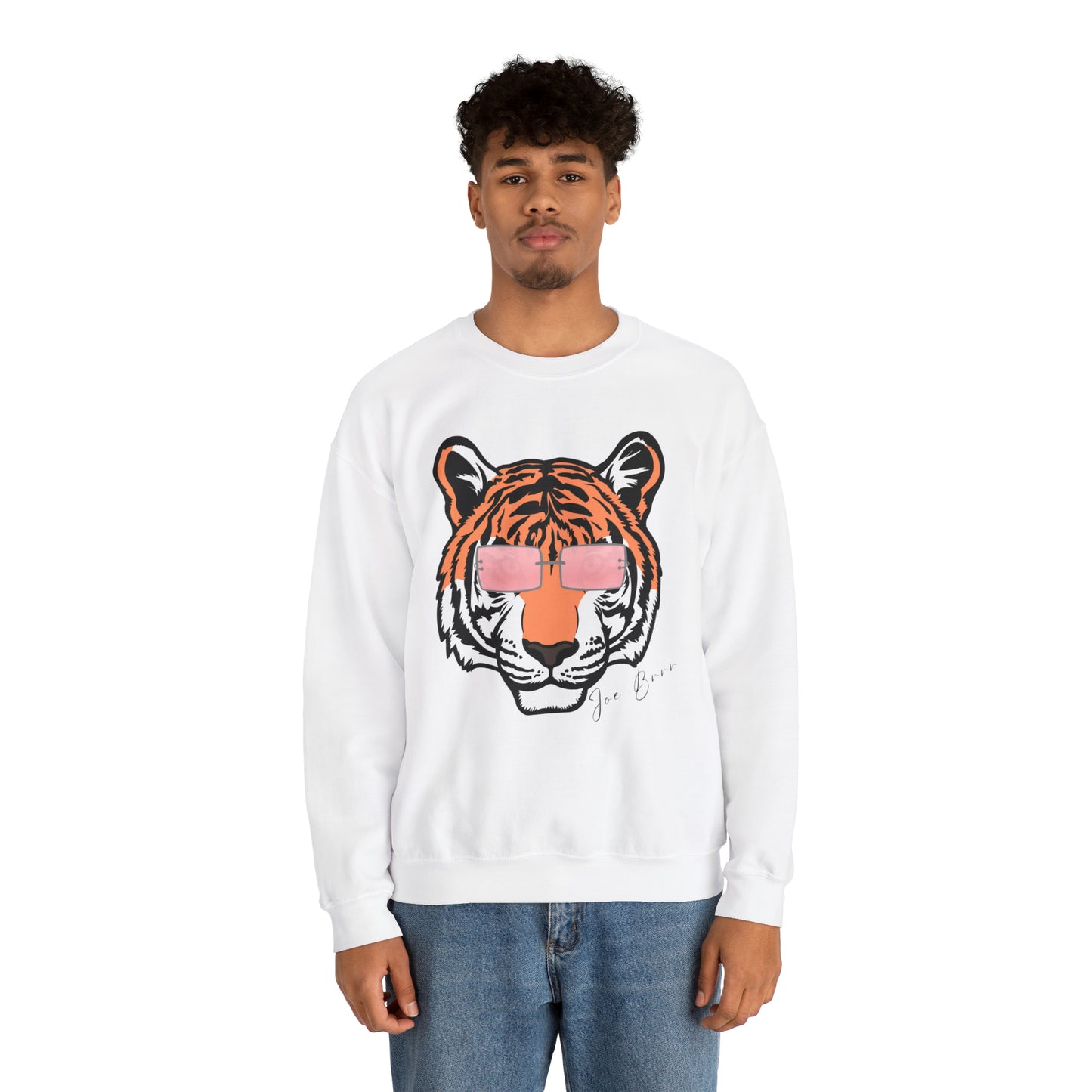 Joe Brrrrr Tiger Glasses Unisex Sweatshirt