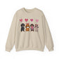 Dachshund Dog Lover Love Balloon Valentines Unisex Crewneck Sweatshirt