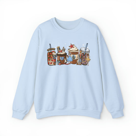 Nutcracker Coffee Latte Christmas Unisex Sweatshirt