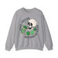 Dead Inside but Feeling Lukcy Skeleton  St. Patrick's Day Unisex Crewneck Sweatshirt