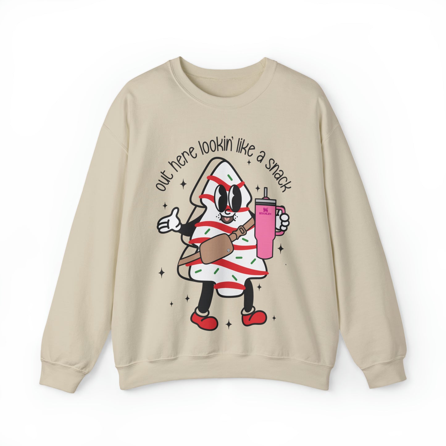 Snack-tastic Christmas Tree Cake Holiday Unisex Sweatshirt