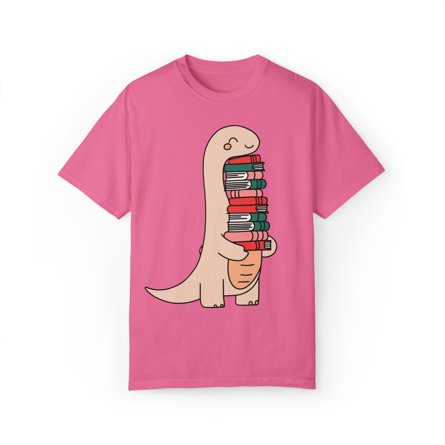 Dino-Reader Unisex Garment-Dyed T-shirt