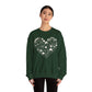 St. Patrick's Day Doodle Heart Unisex Crewneck Sweatshirt