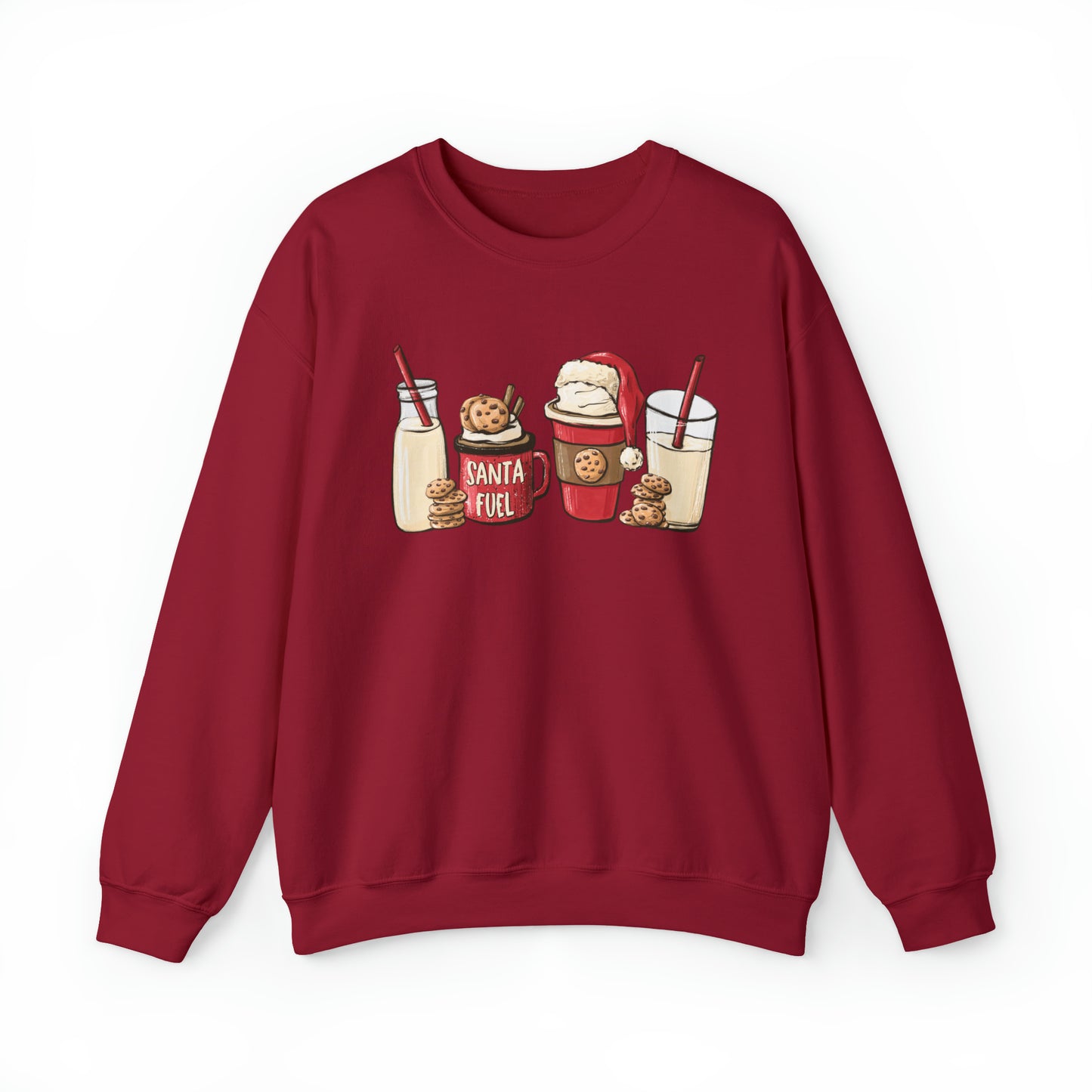 Santa's Fuel Milk and Cookies Unisex Sweatshirt