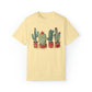 Cactus Christmas Lights Christmas Garment-Dyed T-shirt