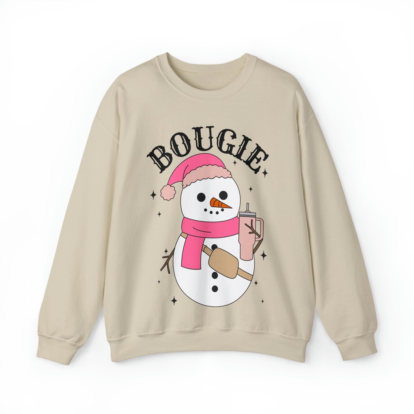 Bougie Snowman Winter Unisex Sweatshirt