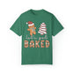 Let's Get Baked Gingerbread and Little Debbie Christmas Tree Cake Holiday Unisex Garment-Dyed T-shirt