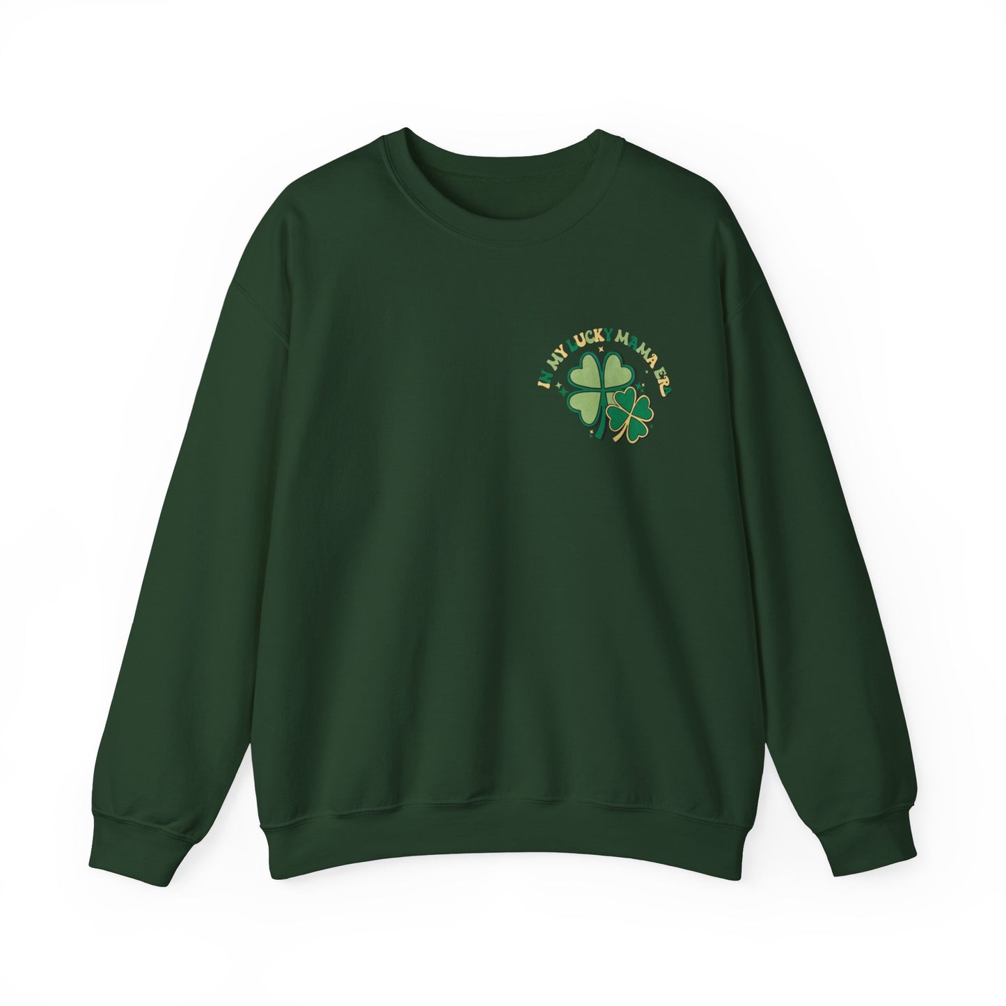 In My Lucky Mama Era Shamrock  St. Patrick's Day Unisex Crewneck Sweatshirt