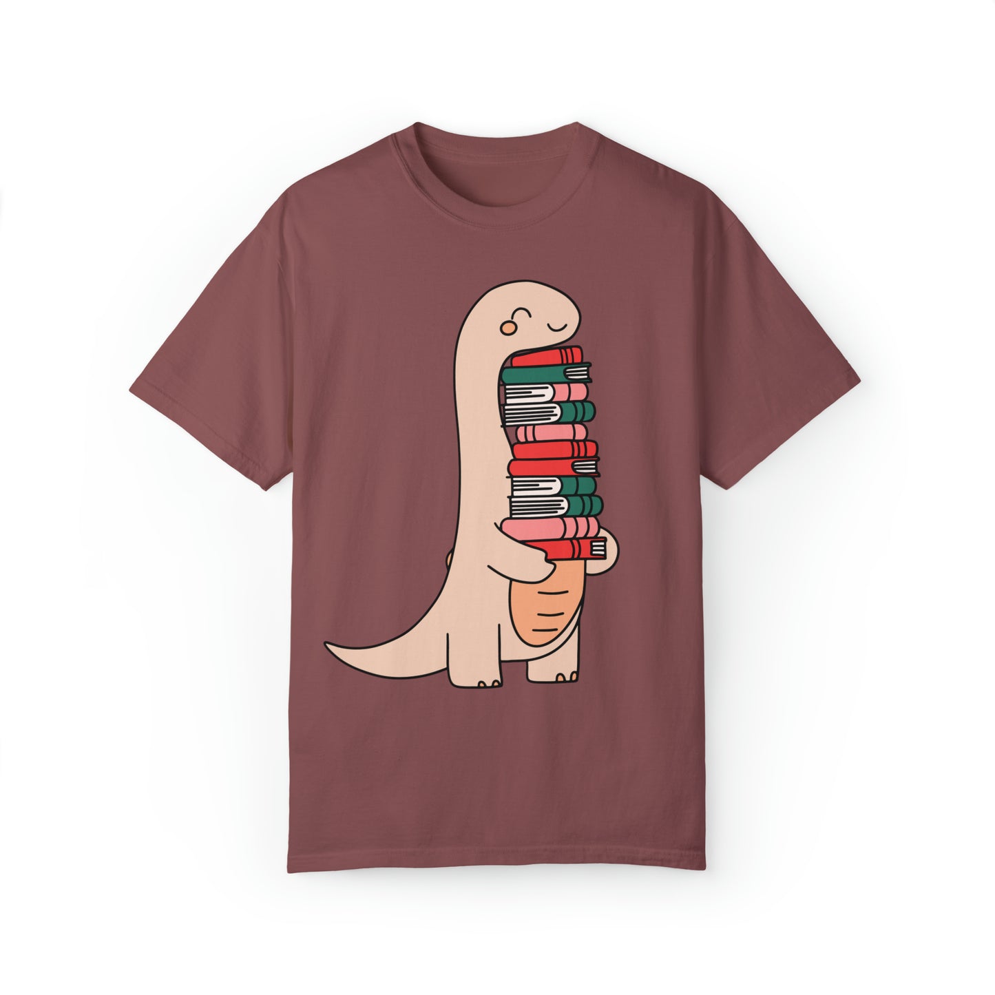 Dino-Reader Unisex Garment-Dyed T-shirt