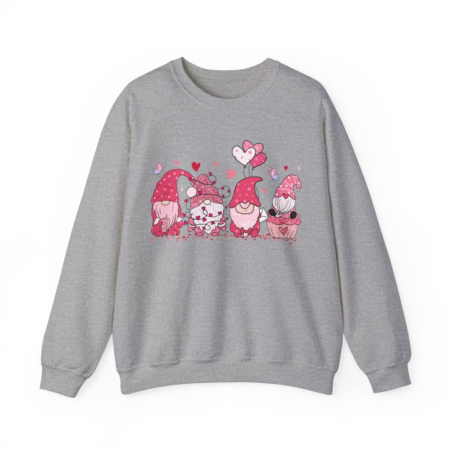 Gnome Valentines Unisex Crewneck Sweatshirt