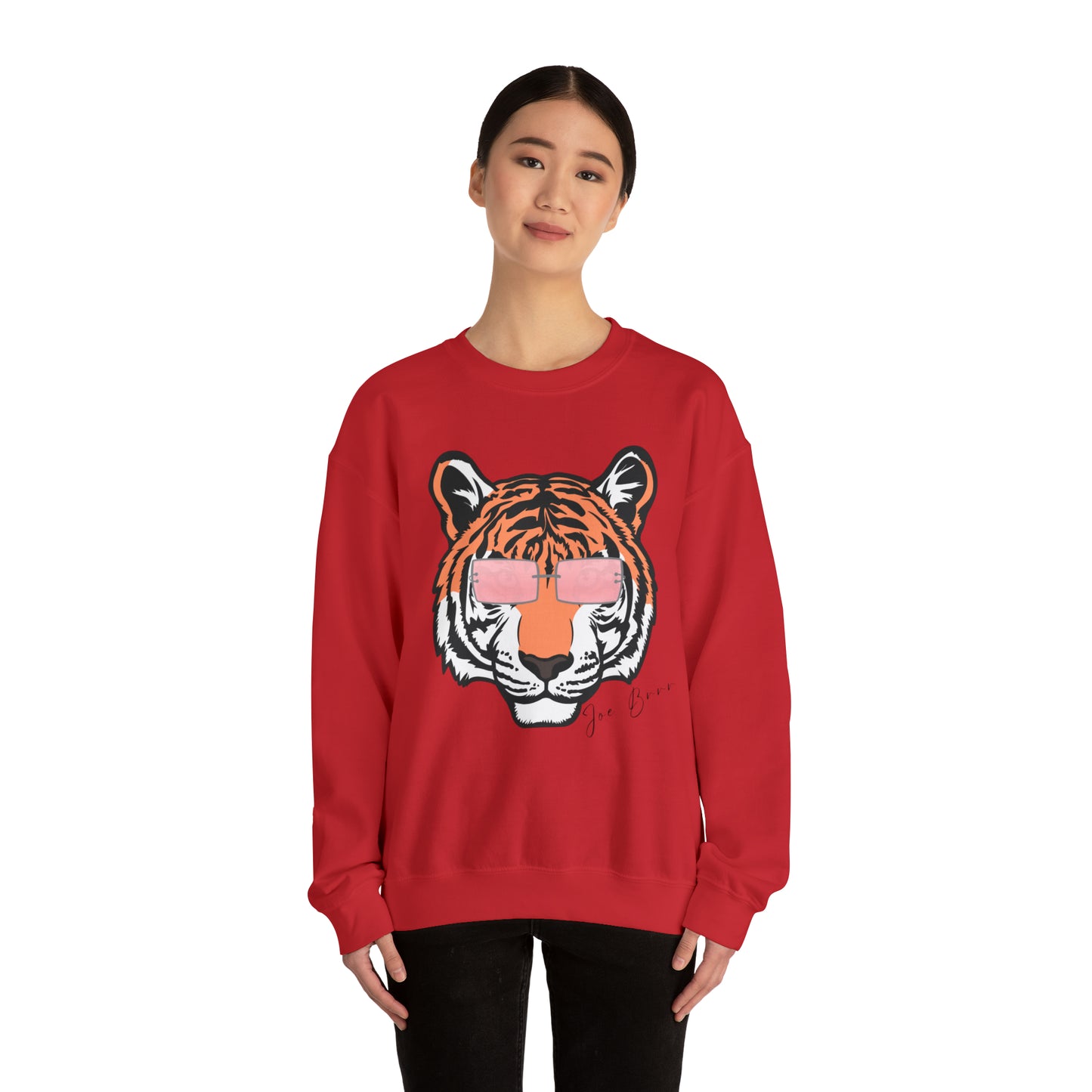 Joe Brrrrr Tiger Glasses Unisex Sweatshirt