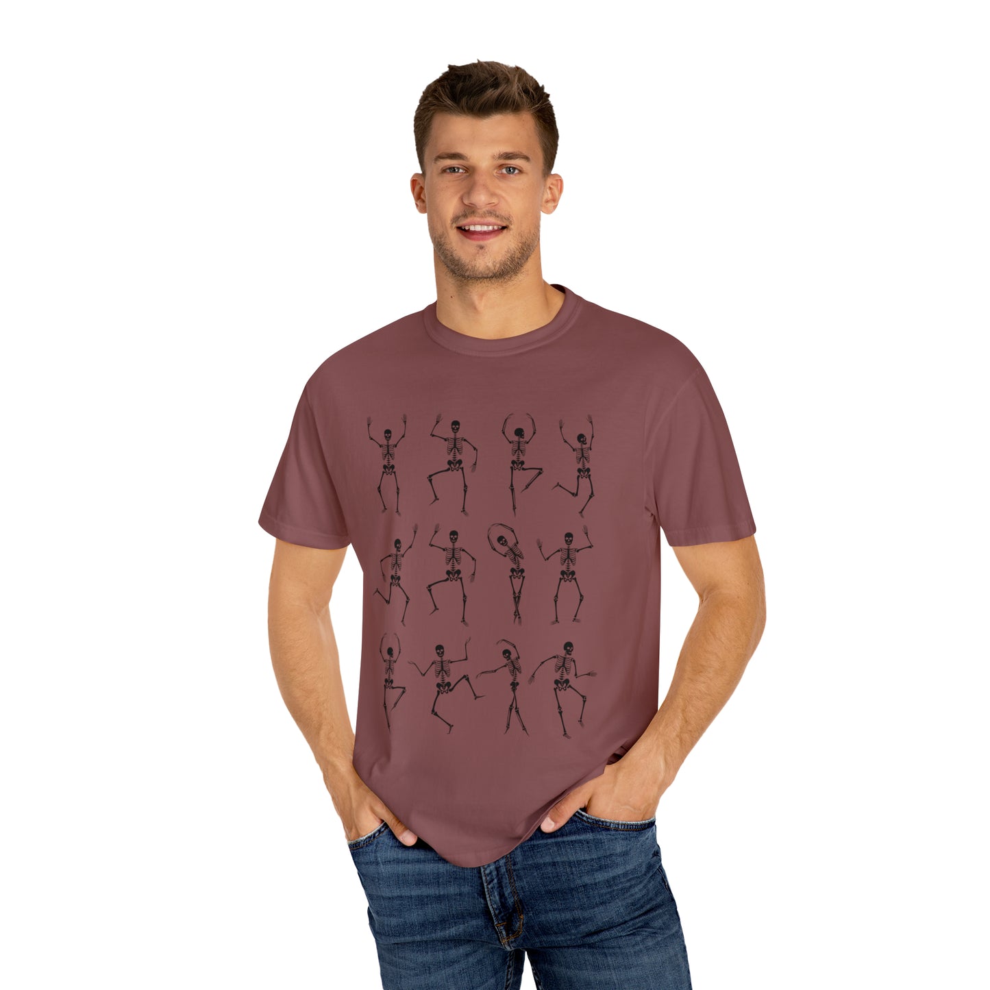 Dancing Skeletons Halloween Comfort Colors Unisex Garment-Dyed T-shirt