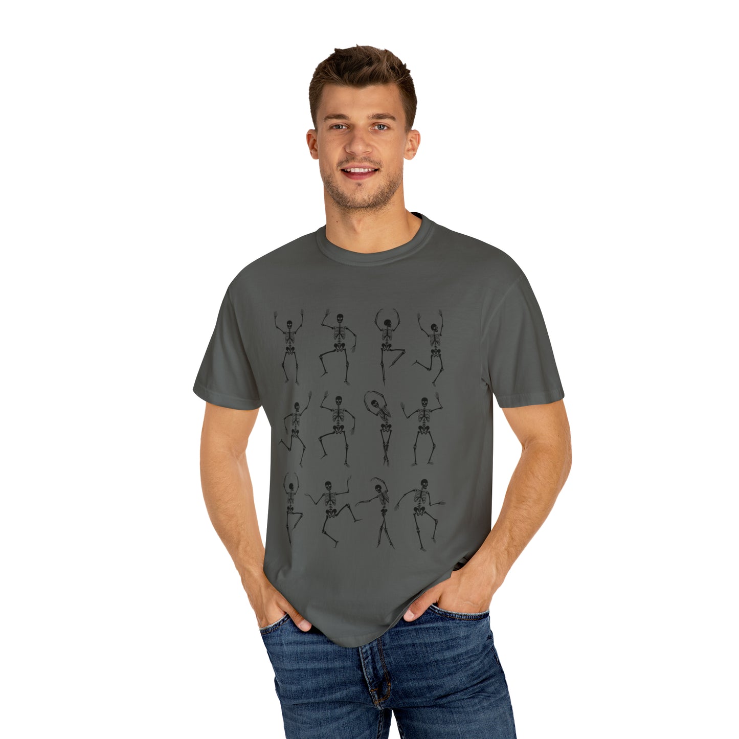 Dancing Skeletons Halloween Comfort Colors Unisex Garment-Dyed T-shirt