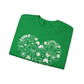 St. Patrick's Day Doodle Heart Unisex Crewneck Sweatshirt