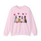 Great Dane Dog Lover Valentines Unisex Crewneck Sweatshirt