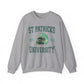 St. Patricks  University Shamrock Football Helmet Unisex Crewneck Sweatshirt