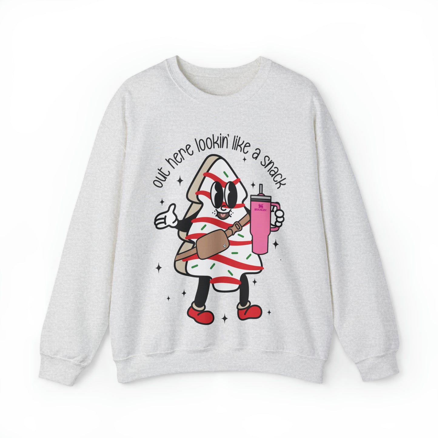 Snack-tastic Christmas Tree Cake Holiday Unisex Sweatshirt