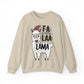 Festive Holiday Llama Christmas Unisex Crewneck Sweatshirt