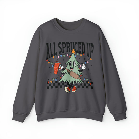 All Spruced Up Christmas Tree Character Unisex Sweatshirt