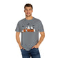 Cat Ghosts Playing on Jack-O-Lantern Pumpkins Halloween Comfort Colors Unisex Garment-Dyed T-shirt