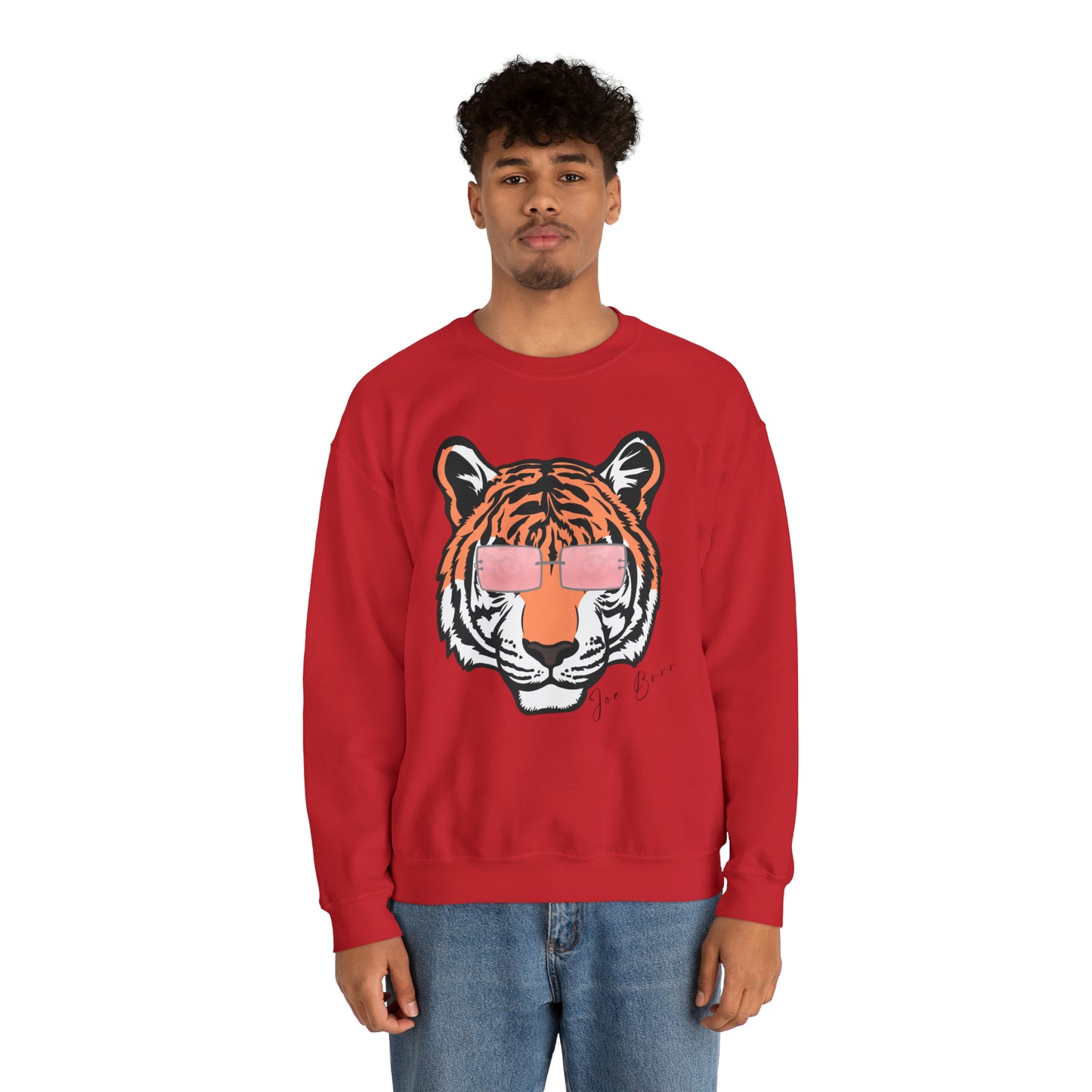 Joe Brrrrr Tiger Glasses Unisex Sweatshirt