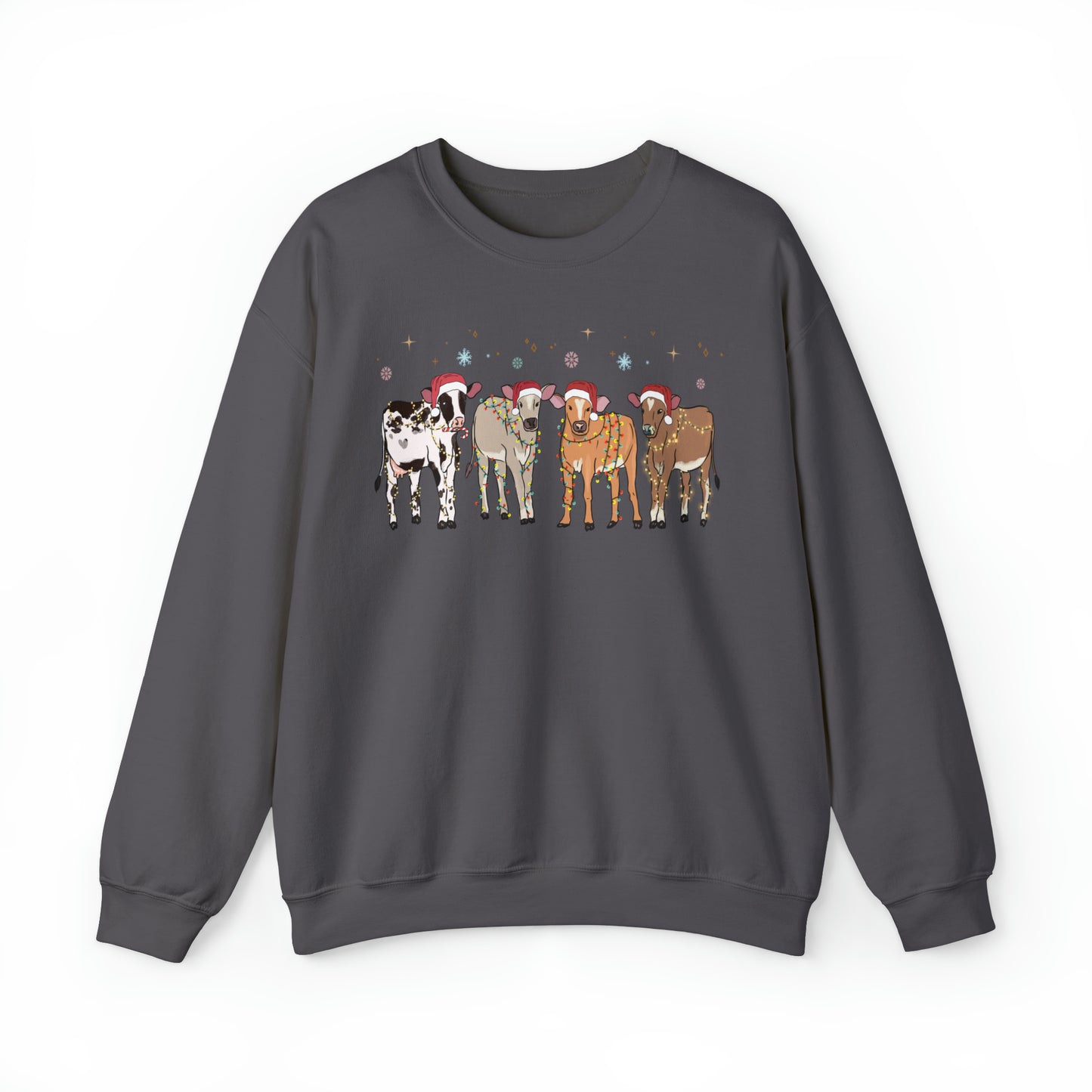 Moo-rry Christmas Cow Lover Unisex Sweatshirt