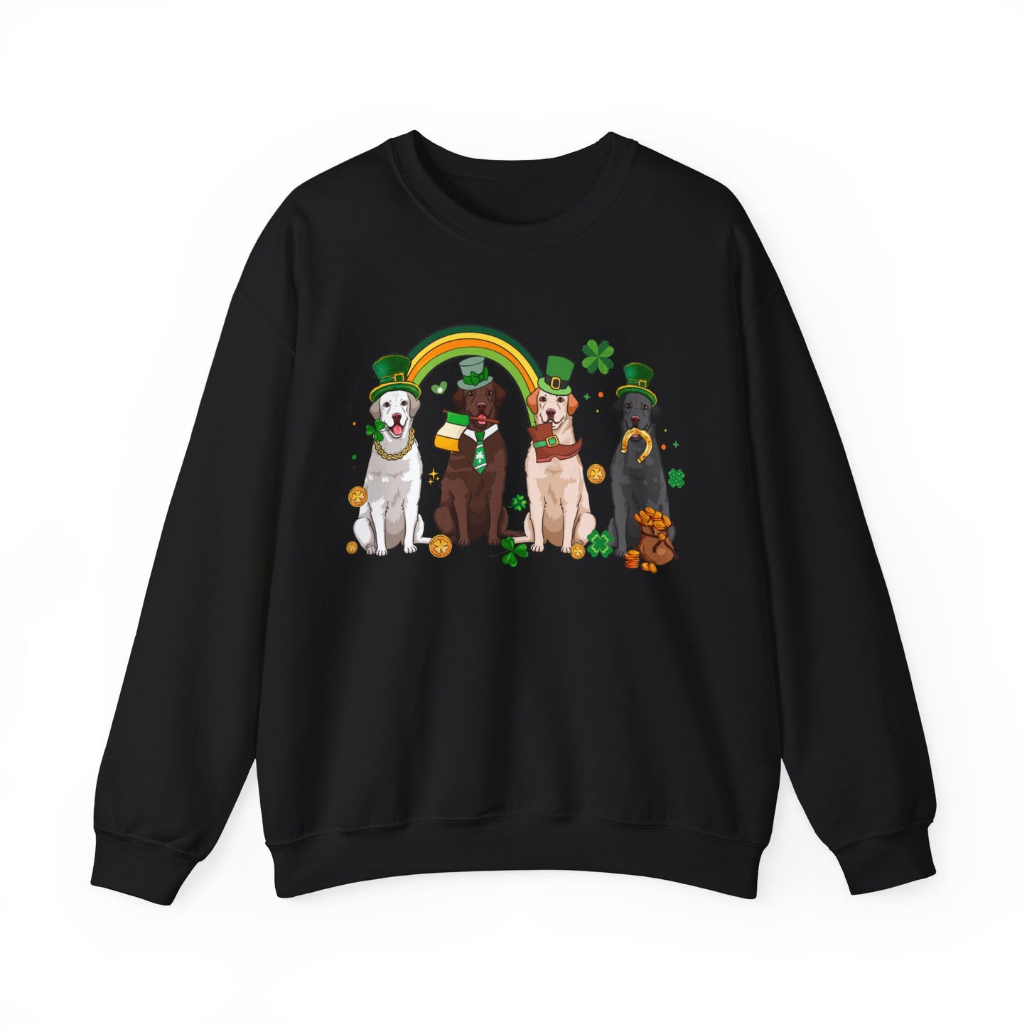 Labrador Dog Lover St. Patrick's Day Unisex Crewneck Sweatshirt