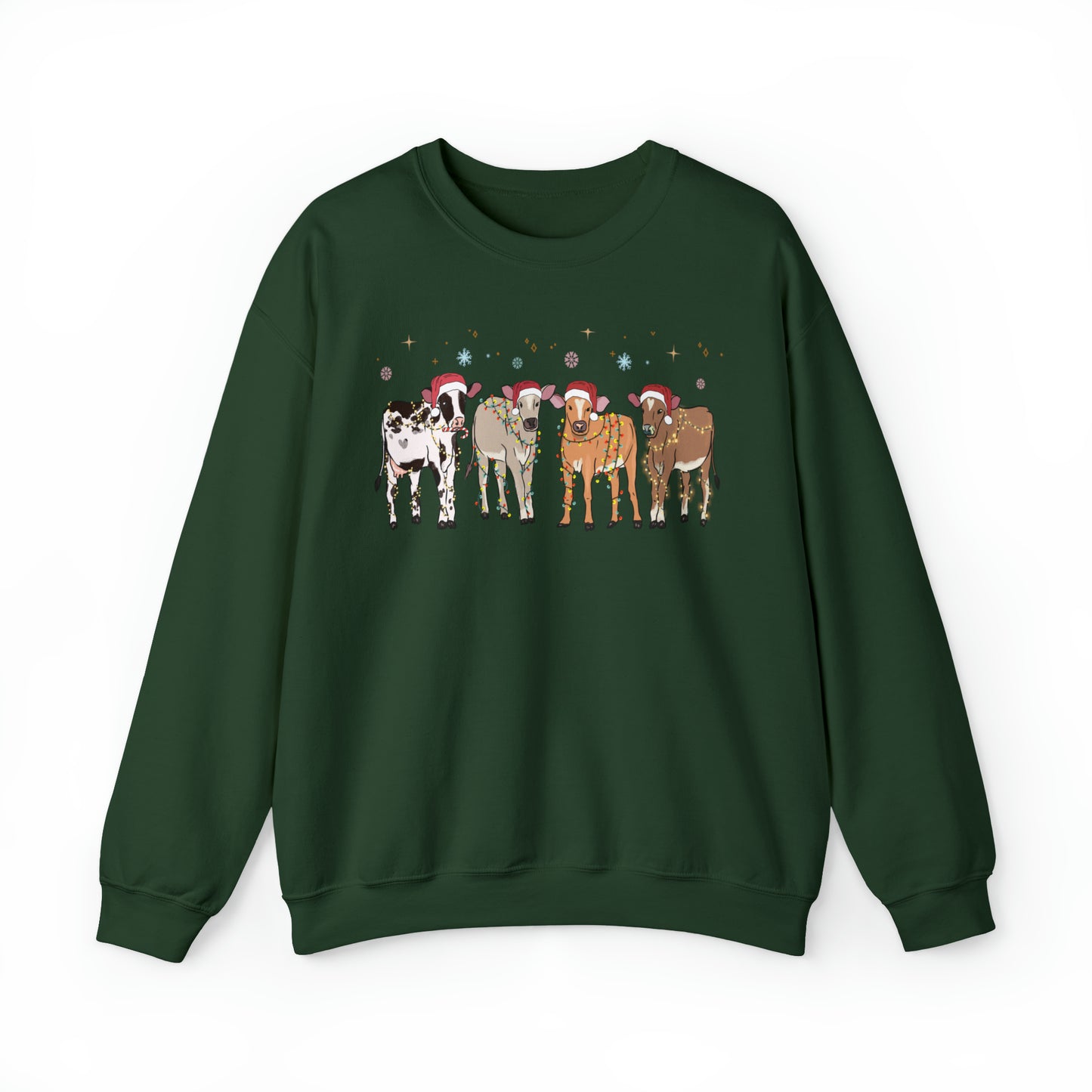 Moo-rry Christmas Cow Lover Unisex Sweatshirt