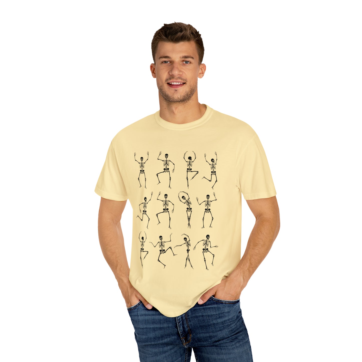 Dancing Skeletons Halloween Comfort Colors Unisex Garment-Dyed T-shirt