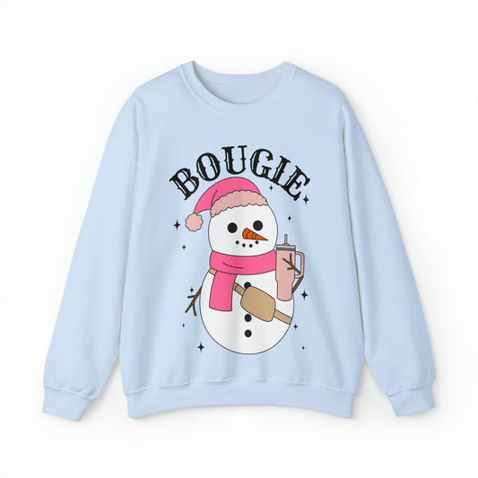 Bougie Snowman Winter Unisex Sweatshirt