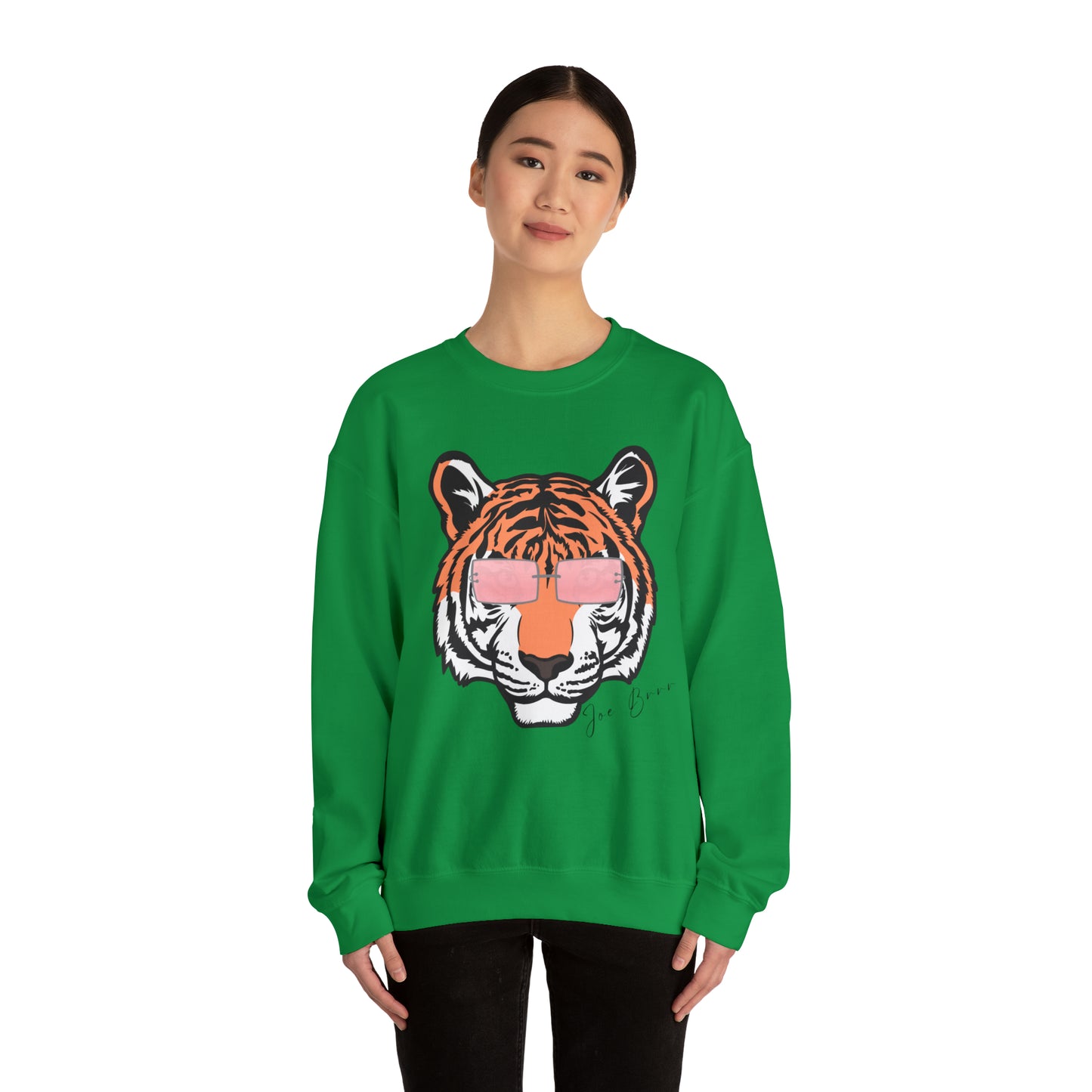 Joe Brrrrr Tiger Glasses Unisex Sweatshirt