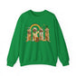 Golden Retriever Dog Lover St. Patrick's Day Unisex Crewneck Sweatshirt