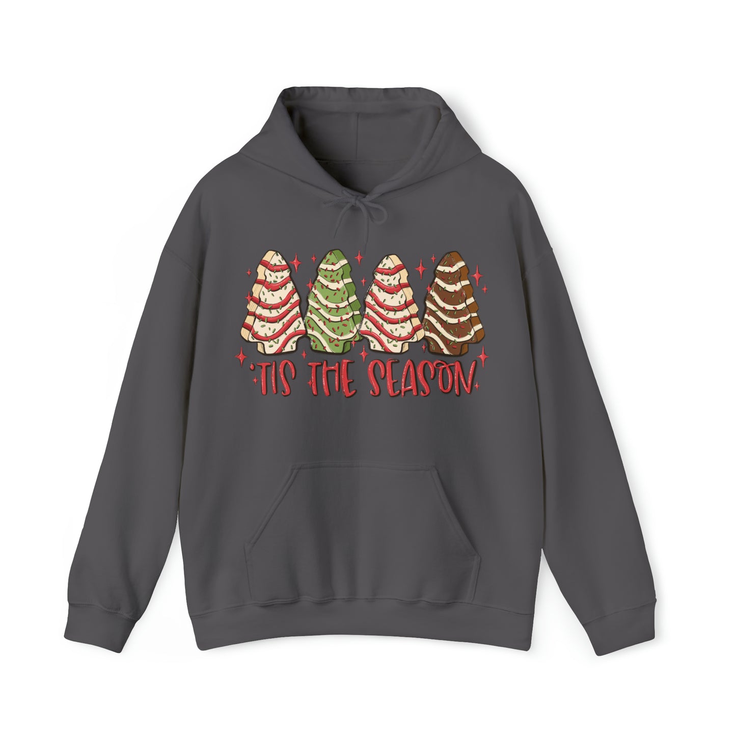 Tis The Season Little Debbie Christmas Tree Cakes Unisex Hooded Sweatshirt