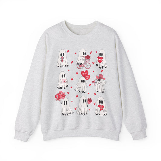 Ghost Valentines Unisex Crewneck Sweatshirt