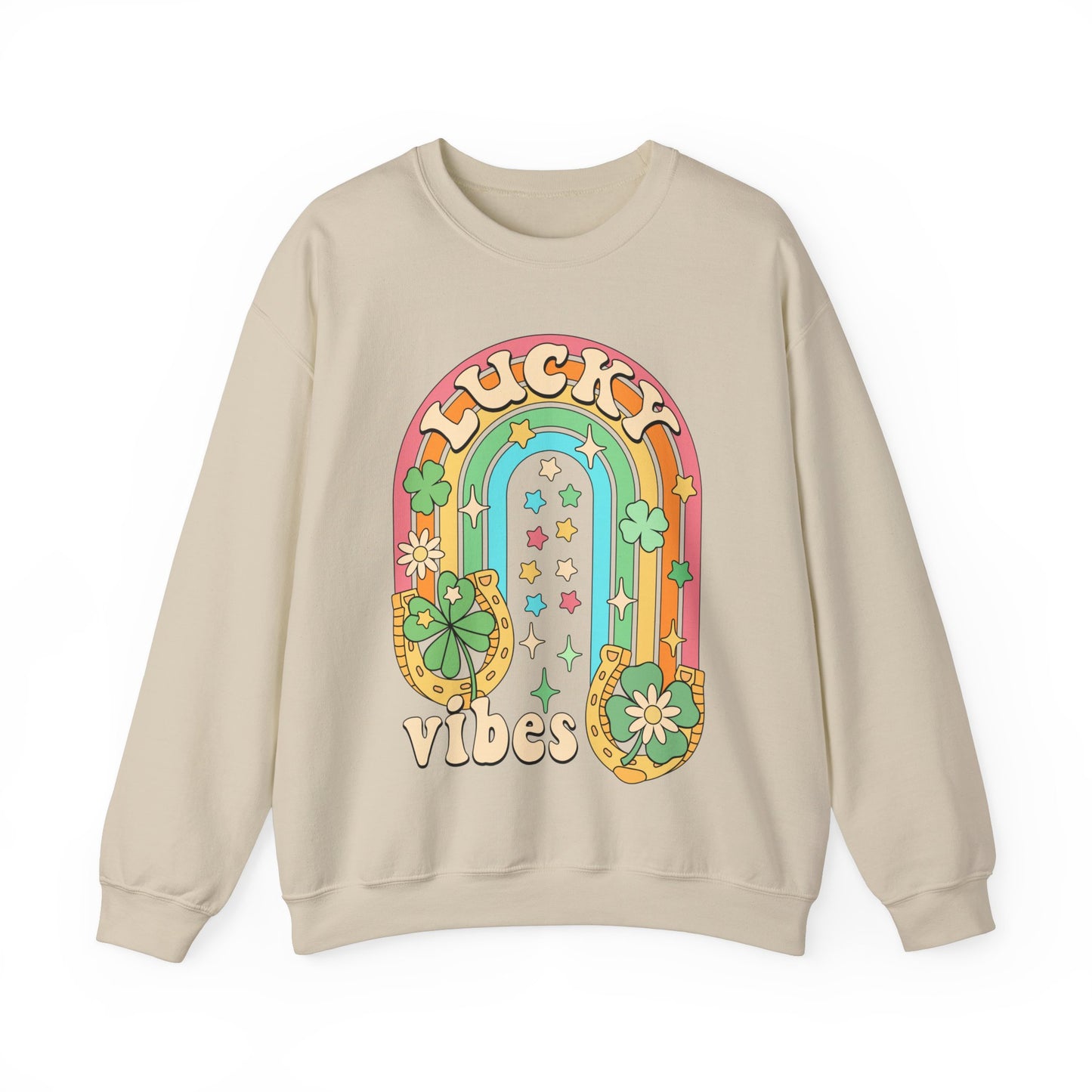 Lucky Vibes St. Patrick's Day Unisex Crewneck Sweatshirt