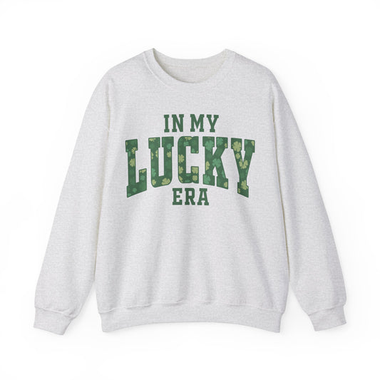 In My Lucky Era Clover St. Patrick's Day Unisex Crewneck Sweatshirt