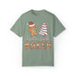 Let's Get Baked Gingerbread and Little Debbie Christmas Tree Cake Holiday Unisex Garment-Dyed T-shirt