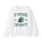 St. Patricks  University Shamrock Football Helmet Unisex Crewneck Sweatshirt