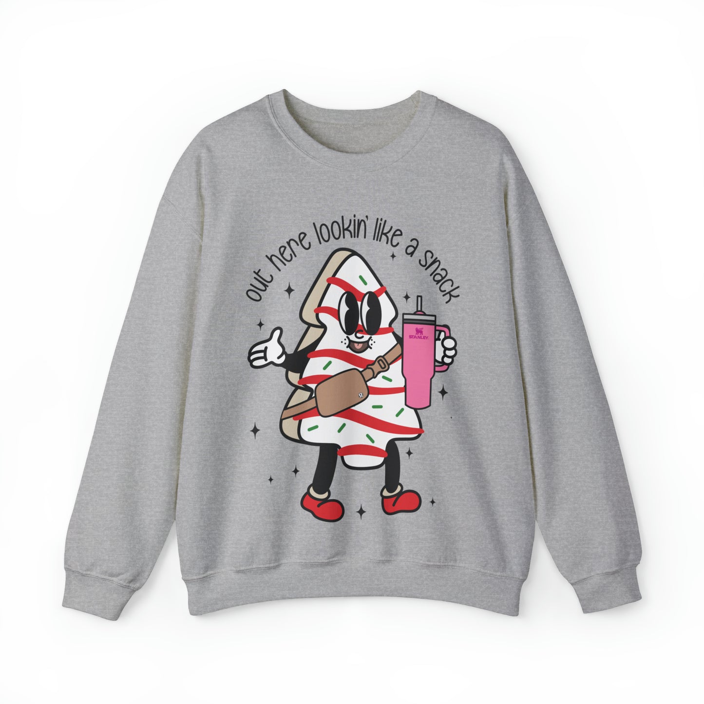 Snack-tastic Christmas Tree Cake Holiday Unisex Sweatshirt