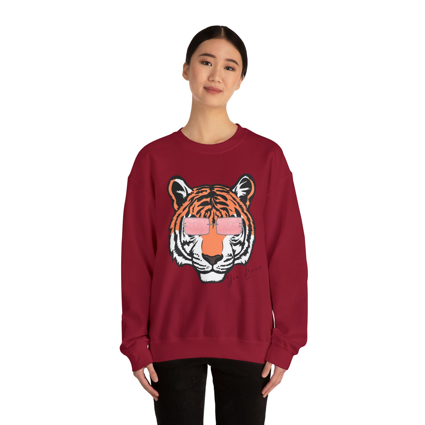 Joe Brrrrr Tiger Glasses Unisex Sweatshirt