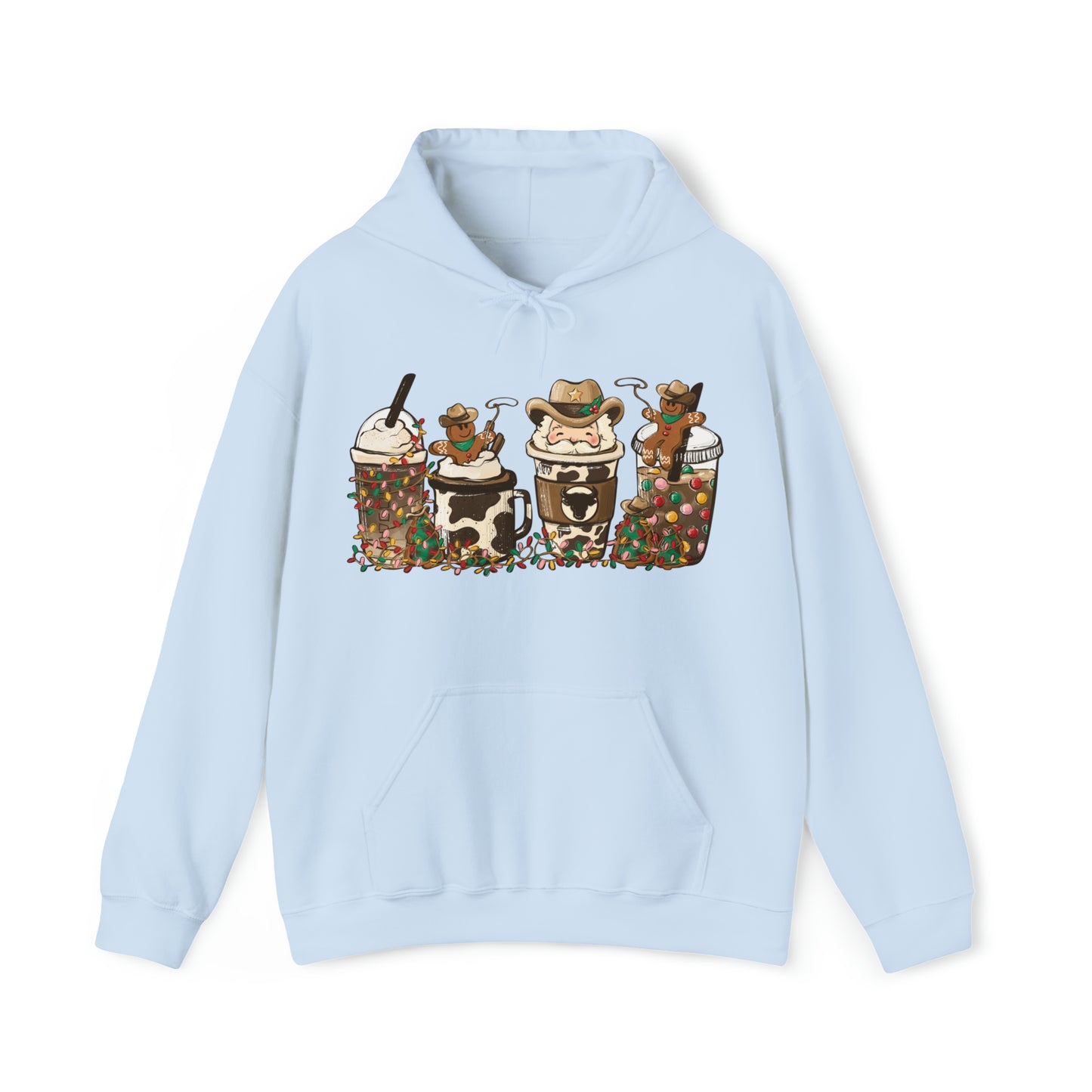 Howdy Santa Rodeo Gingerbread Western Christmas Unisex Sweatshirt Hooded Sweatshirt