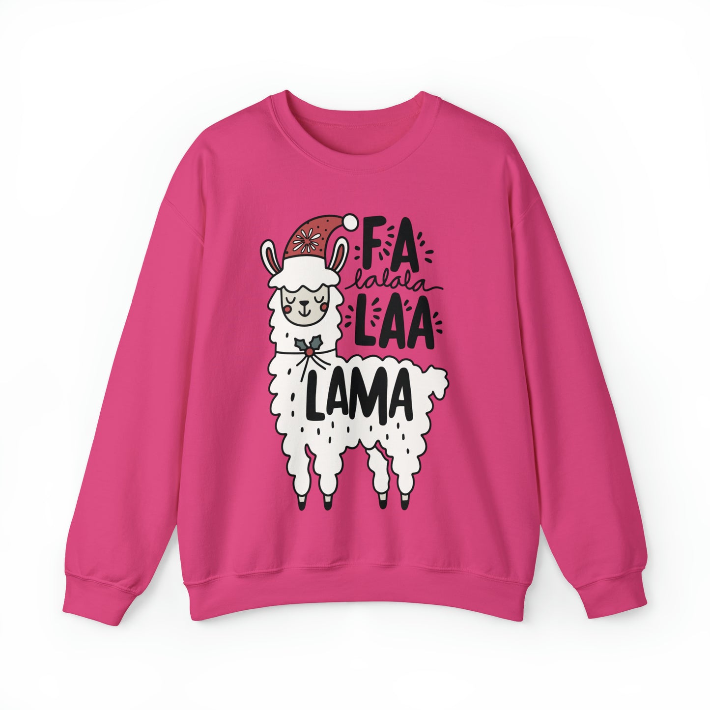 Festive Holiday Llama Christmas Unisex Crewneck Sweatshirt