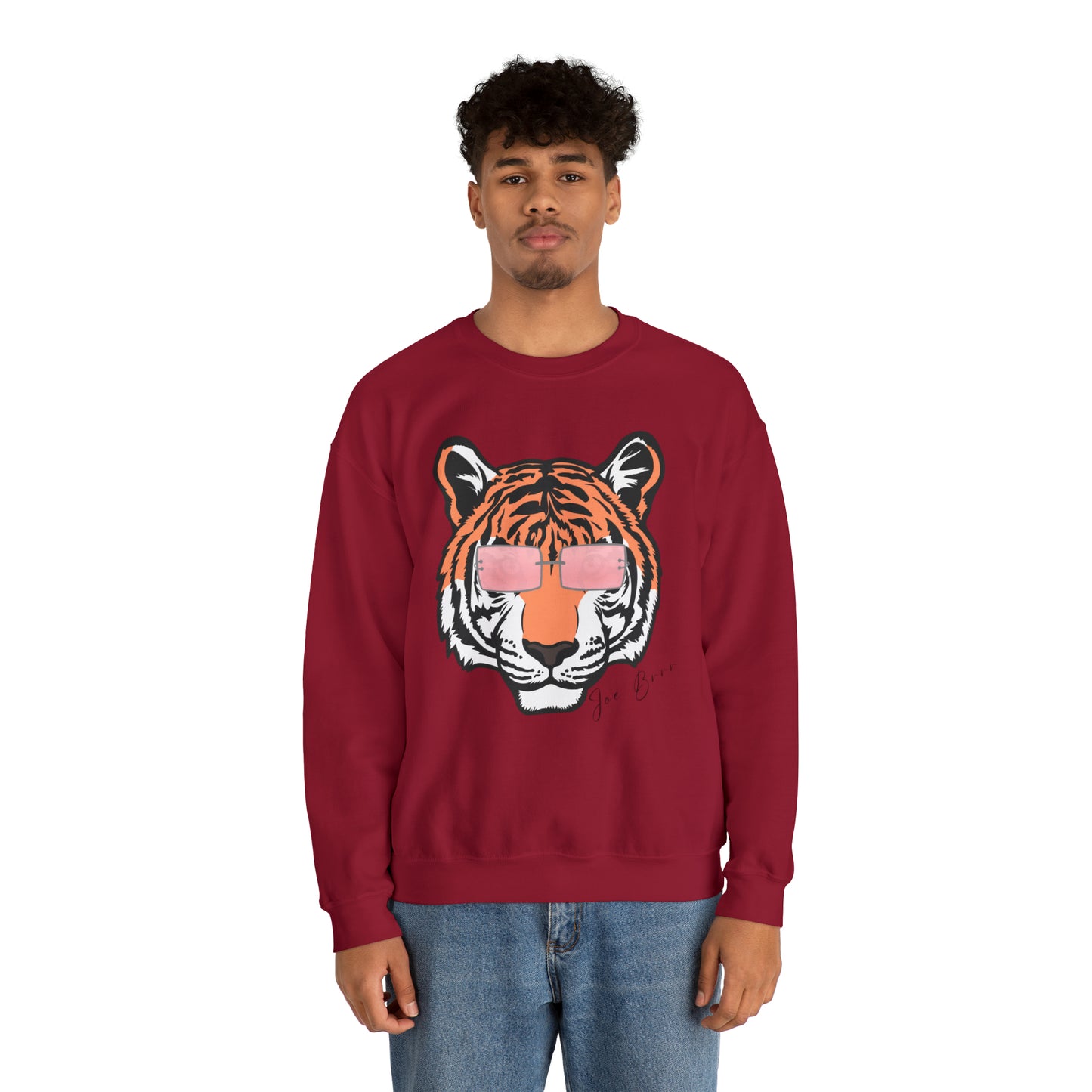 Joe Brrrrr Tiger Glasses Unisex Sweatshirt